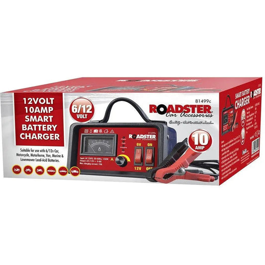 Smart Battery Charger Roadster 6V 12V Intelligent Trickle Fast Charge Maintainer Unit