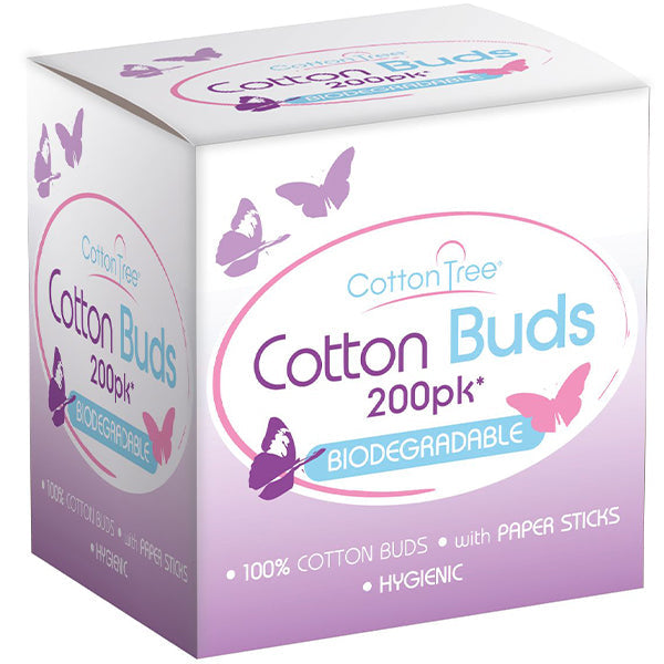 Biodegradable cotton buds 200 pack