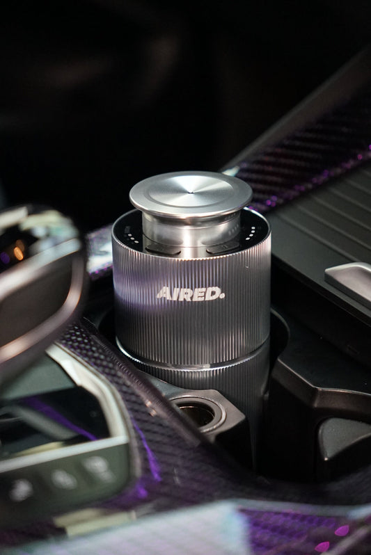 PRO1 In-Car / Home Mini Luxury Electronic Rechargeable Essential Oils Diffuser By AIRED. (SILVER)