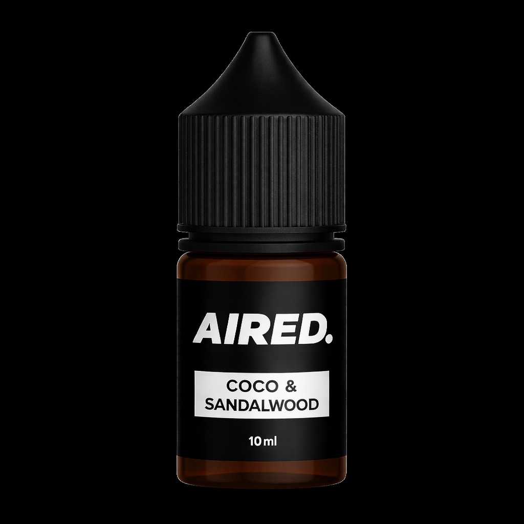 AIRED. Coco & Sandalwood Scented Essential Oil / Aromatherapy Oil (10ml)