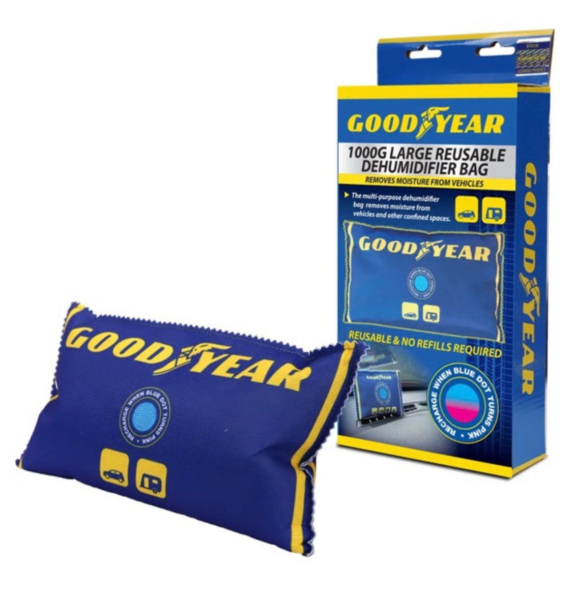 Goodyear reusable vehicle dehumidifier 1000g