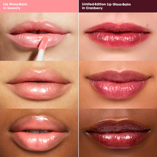 bareMinerals Mineralist Lip Gloss-Balm Serenity & Cranberry – Vegan, Cruelty-Free
