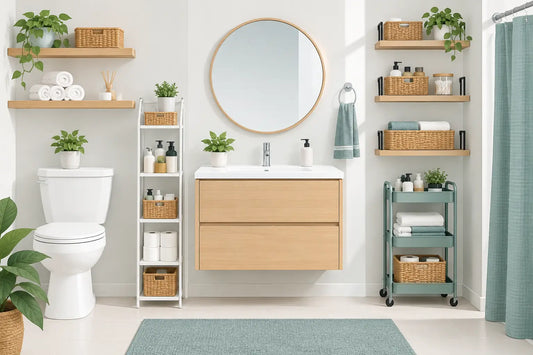 12 Best Affordable Bathroom Storage Ideas