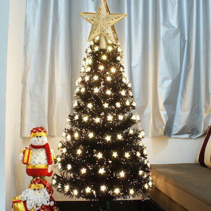 3D LED Christmas Tree Topper Star | Snowflake Projector | Glitter Silver & Gold | Rotating Light | Home Xmas Decoration | Michan Direct