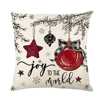 Christmas Cushion Cover Pillowcase Merry Christmas Decor For Home Xmas Ornament Happy NewYear Gift
