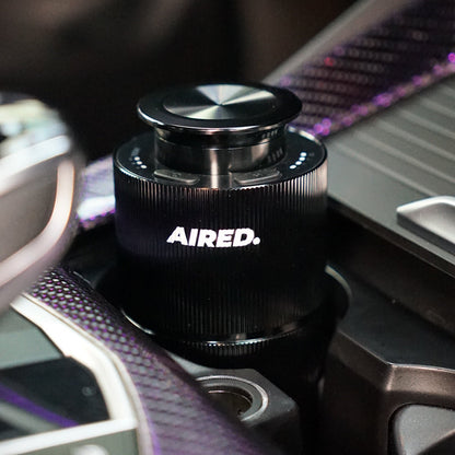 PRO1 In-Car / Home Mini Luxury Electronic Rechargeable Essential Oils Diffuser By AIRED. (BLACK)
