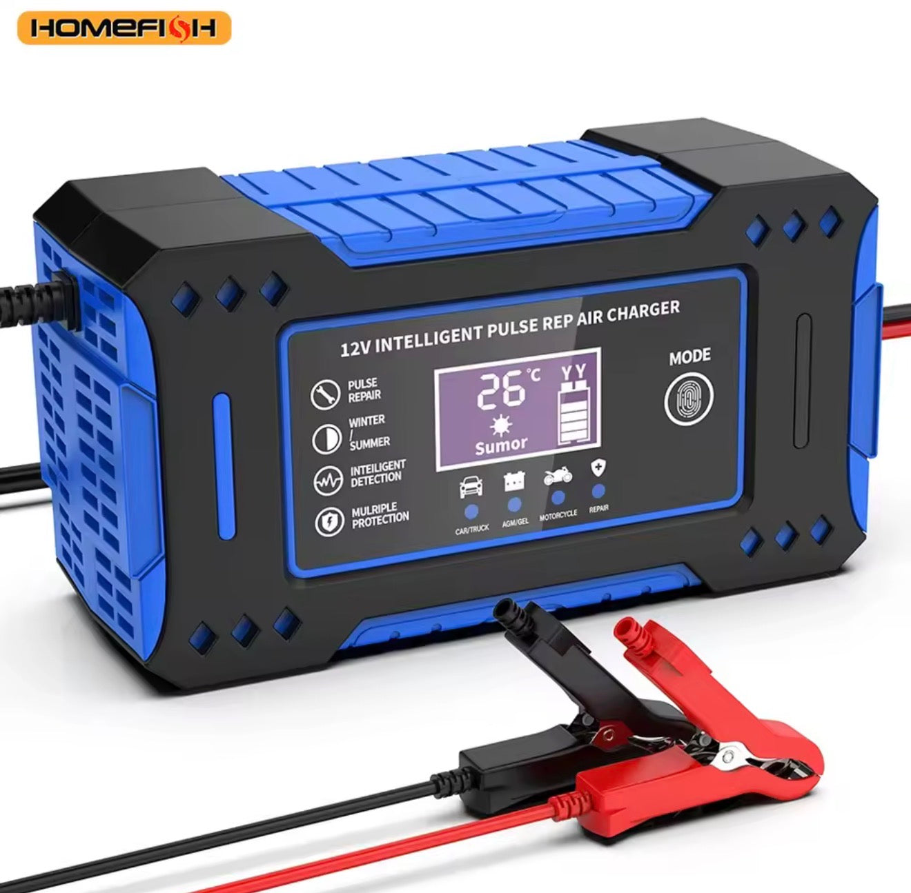 Charger Car and Motorcycle Battery Charging Unit Lead-Acid Battery