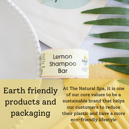 Lemon Shampoo Bar | Natural Hair Wash for All Hair Types | Vegan, Plastic-Free Hair Care