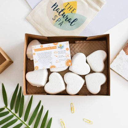 Spiced Orange Aromatherapy Bath Bombs | Pack of 3 or Box of 25 | Colorant-Free