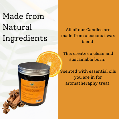 Spiced Orange Coconut Wax Candle | Hand-Poured | 60ml
