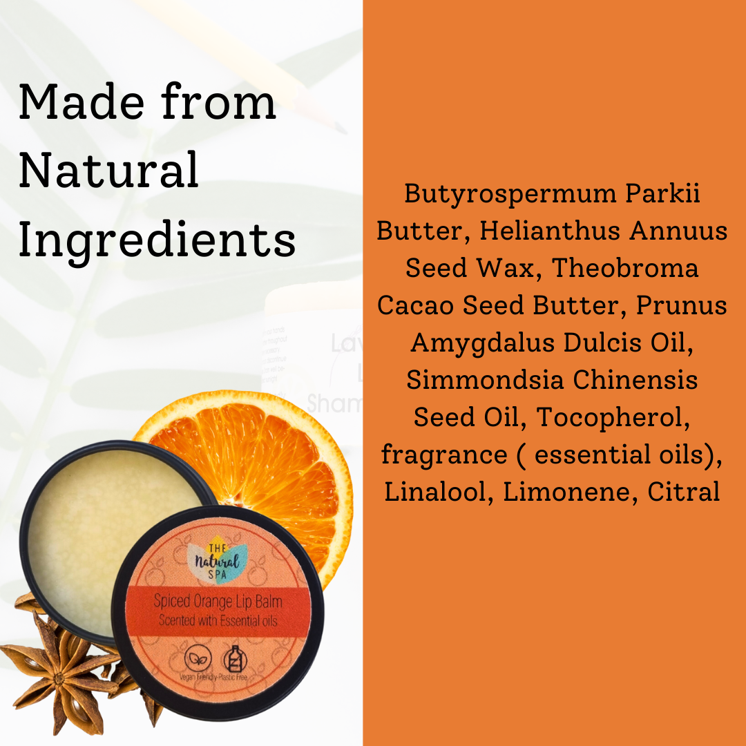 Spiced Orange Lip Balm | All Natural | 15g