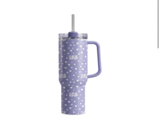 K-Pop double wall tumbler with handle 600ml