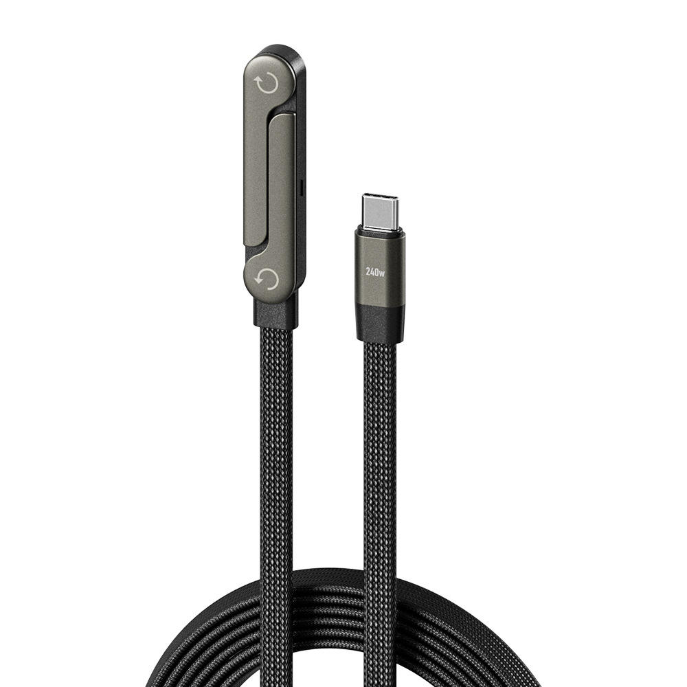 240W Foldable Phone Stand USB-C Super Fast Charging Cable