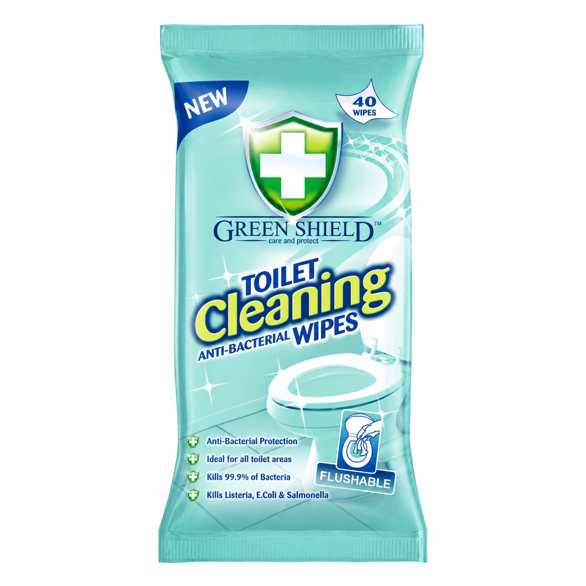 Green Shield toilet cleaning wipes