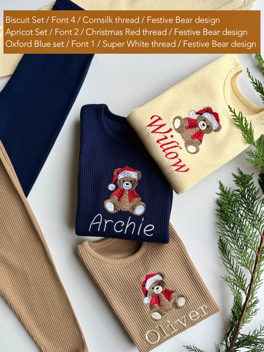 Christmas Festive Bear Lounge Set 3