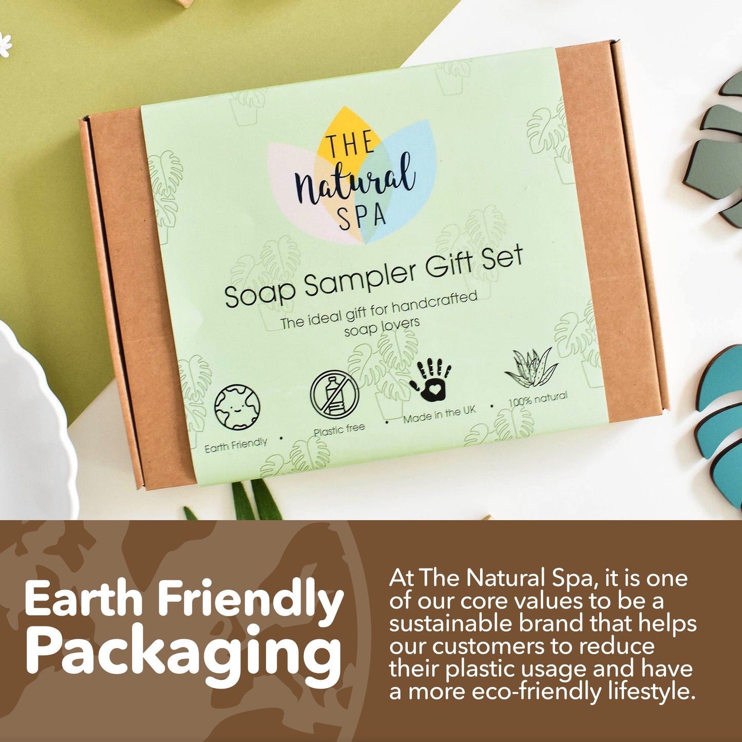 Soap Sampler Gift Set | 8 x 25g Mini Travel Soaps | Natural Handcrafted Letterbox Gift | Vegan, Plastic-Free Skincare