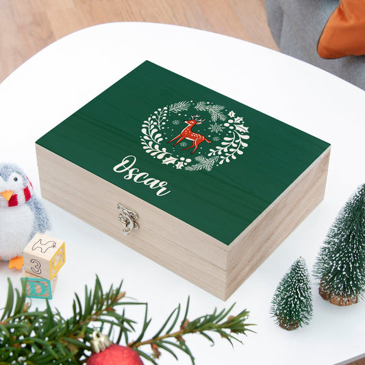 Personalised Woodland Deer Christmas Eve Box