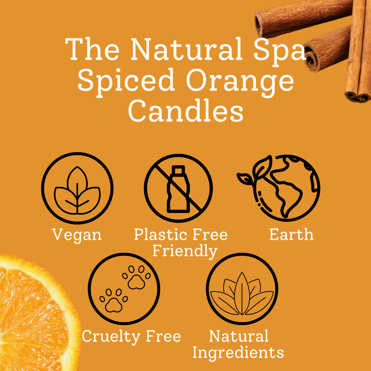 Spiced Orange Coconut Wax Candle | Hand-Poured | 60ml