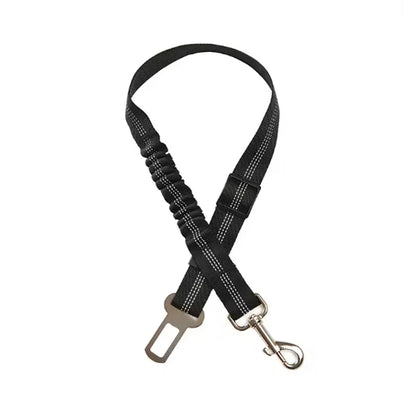 Dog Car Safety Belt Dog Safety Belt with Damping Belt and Reflective Line Adjustable Length Suitable Any Dog