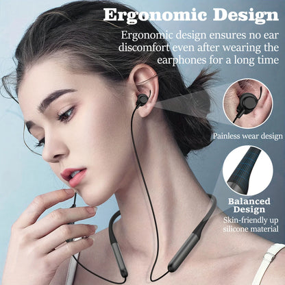 Magnetic sports wireless neckband with dual battery