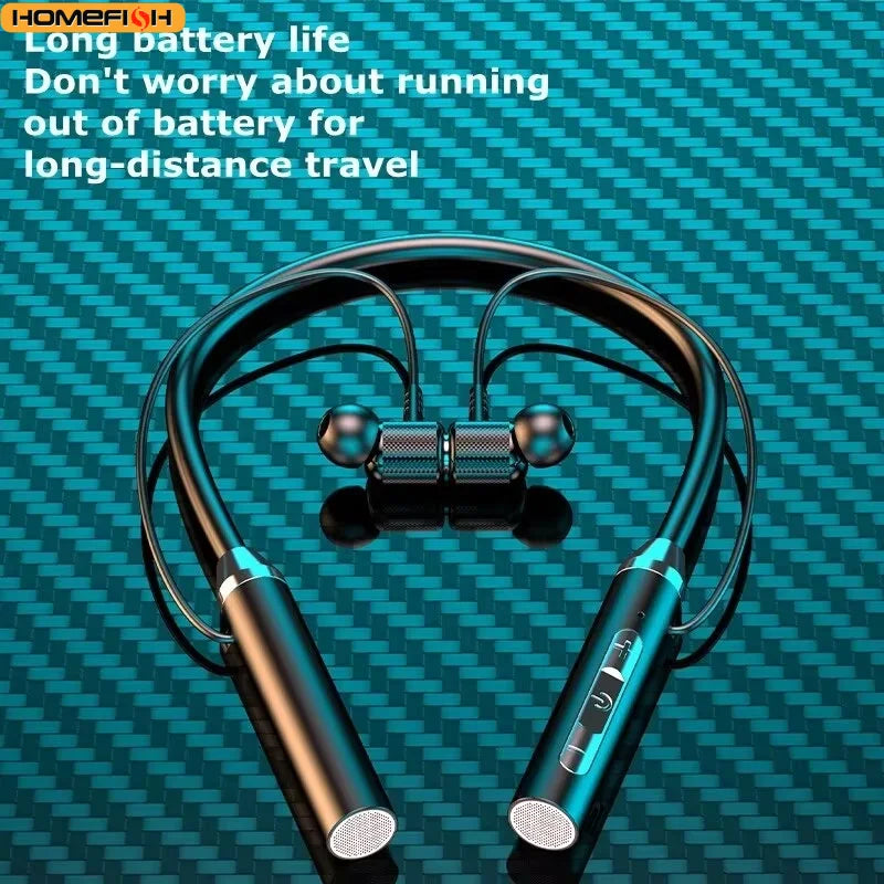 Magnetic Sport Neckband Neck-hanging TWS Earbuds with Mic