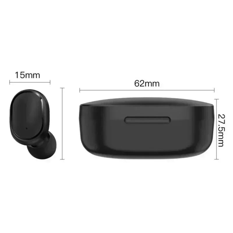 Wireless bluetooth earbud with Noise Cancellation and Microphone for outdoor and indoor workouts