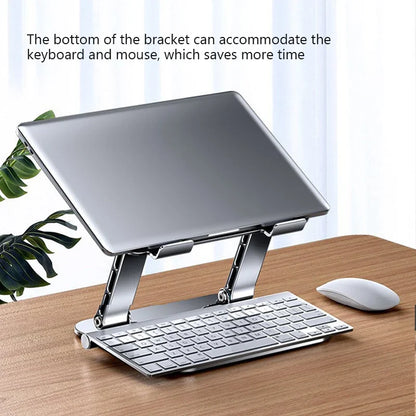 PANTXIKE Laptop Stand Foldable Aluminum Alloy Portable Notebook Stand 10-17 Inch Macbook Air Pro Computer Bracket Laptop Holder