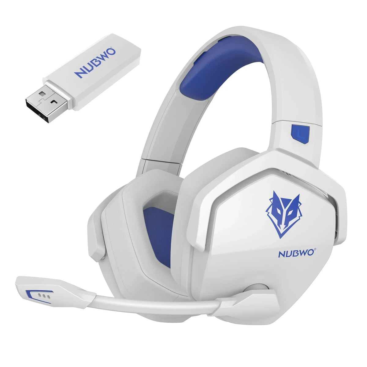 NUBWO G06 Pro Wireless Gaming Headset with Charging Station for Headset and PS5 Controller