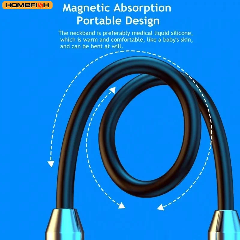 Magnetic Sport Neckband Neck-hanging TWS Earbuds with Mic