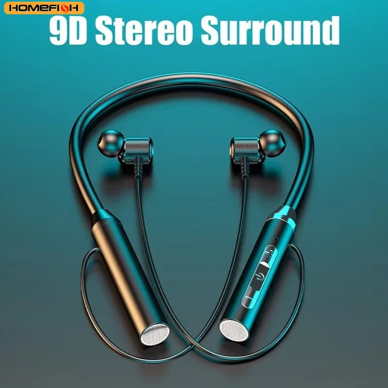 Magnetic Sport Neckband Neck-hanging TWS Earbuds with Mic