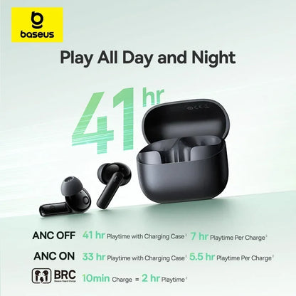 Baseus Bass EP10 NC Noise Cancelling ANC True Wireless Earbuds