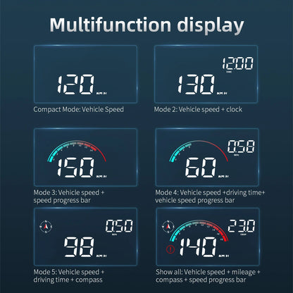 AD Head Up Display Windshield Projector M22 Car GPS HUD Universal Digital GPS Speedometer Km/h LCD Projection On Glass Car Speed