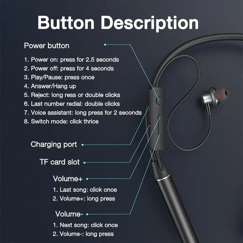 Super bass wireless premium neckband for outdoor and indoor workout