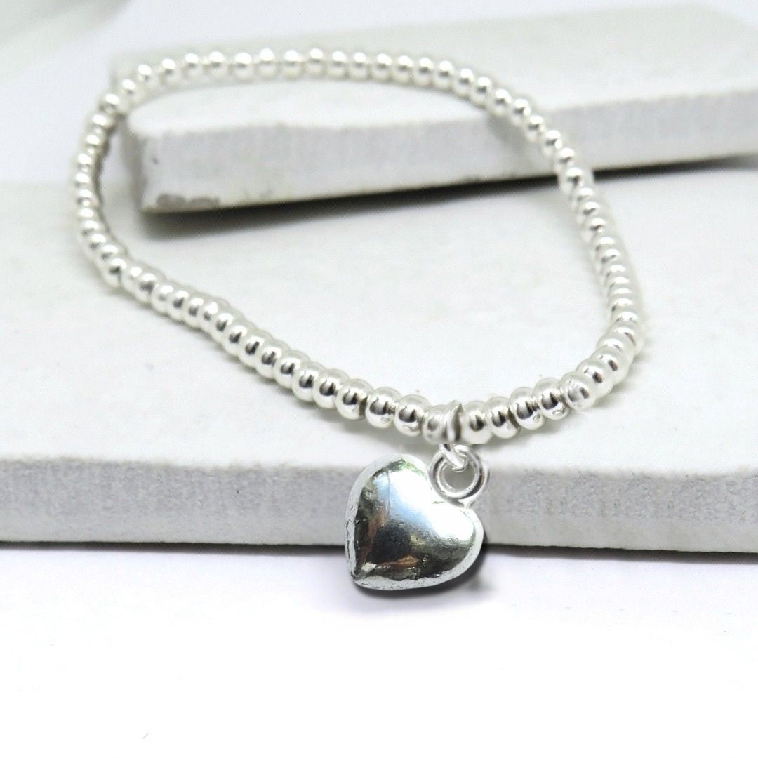 Puff Heart Bracelet & Merry Christmas Gift Card