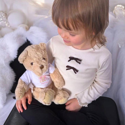 Personalised 1st Christmas Baby Gift Box, Teddy Bear & Baby Outfit