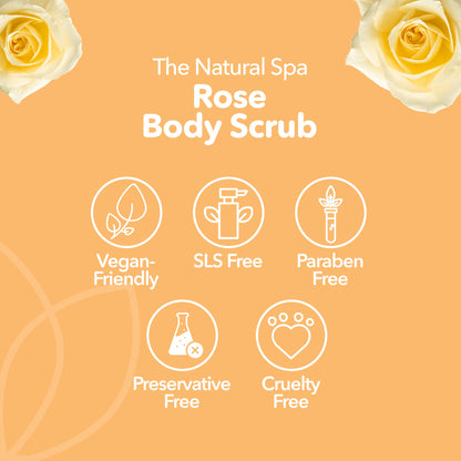 Rose Sugar Scrub | Natural Exfoliating Body Scrub for Smooth, Glowing Skin | Vegan, Plastic-Free Skincare | 2 Size Options