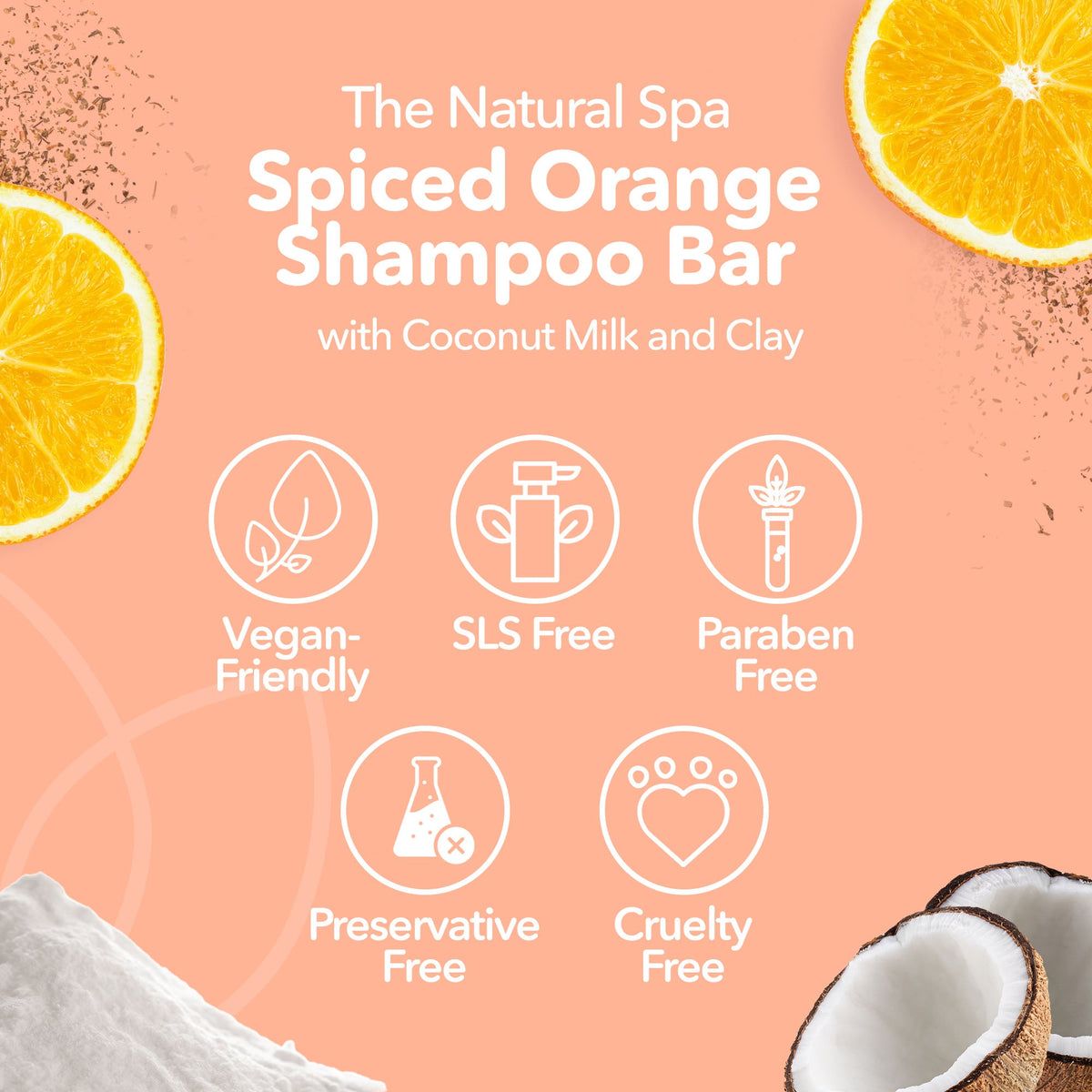 Spiced Orange Classic Shampoo Bar | Plastic-Free Haircare | 70g