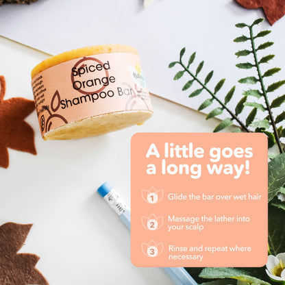 Spiced Orange Classic Shampoo Bar | Plastic-Free Haircare | 70g