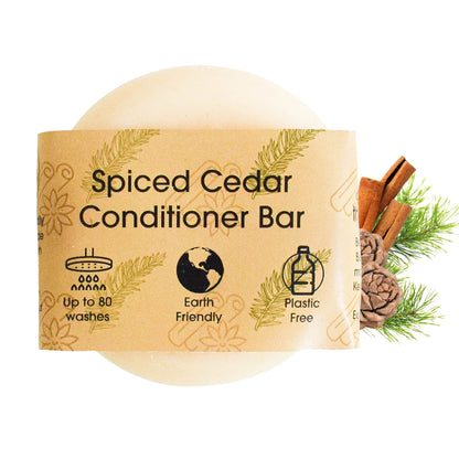 Spiced Cedar , Solid Conditioner Bar 60g