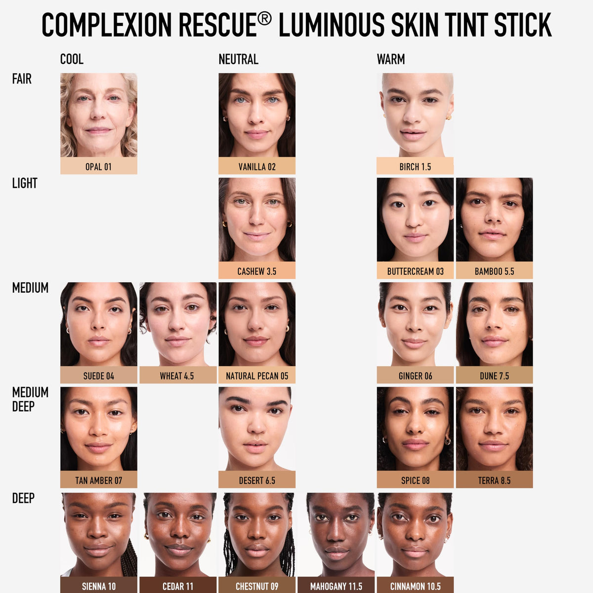 bareMinerals Complexion Rescue Luminous Skin Tint Stick Mahogany 11.5 – Vegan, Cruelty-Free, Dermatologist-Tested