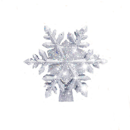 3D LED Christmas Tree Topper Star | Snowflake Projector | Glitter Silver & Gold | Rotating Light | Home Xmas Decoration | Michan Direct