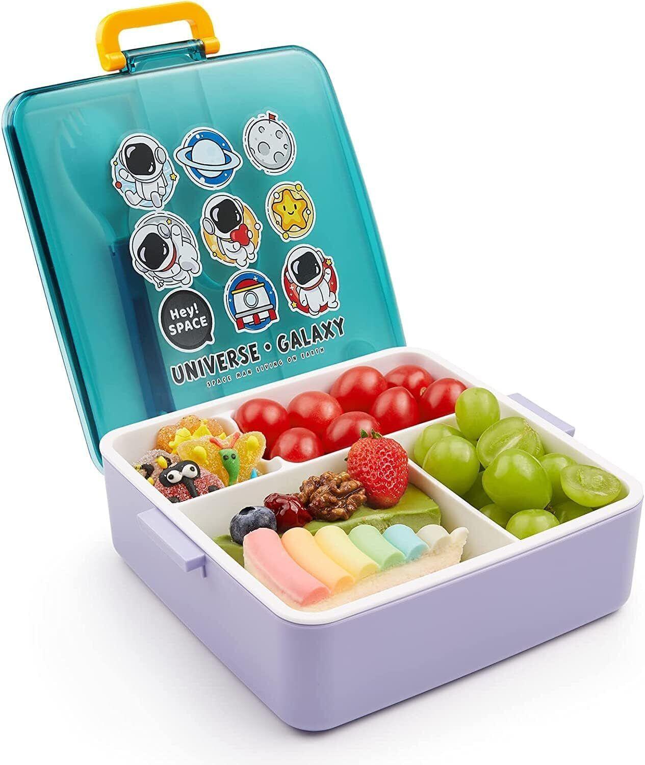 School Lunch Box Leak Proof Square Food Grade Snack 1300ml Container for Kids
