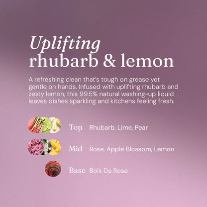 Miniml Wild Rhubarb + Lemon Washing Up Liquid 1L Refill | Powerful and Gentle