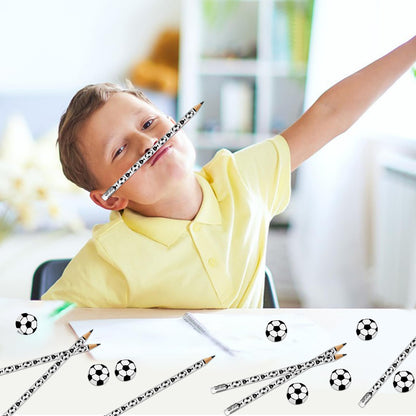 Moncinday 60Pcs Soccer Pencils & Erasers for Kids | Party Favors & School Supplies