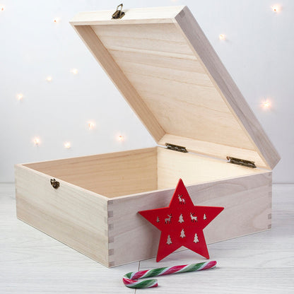 Personalised Snowflake Wreath Christmas Eve Box