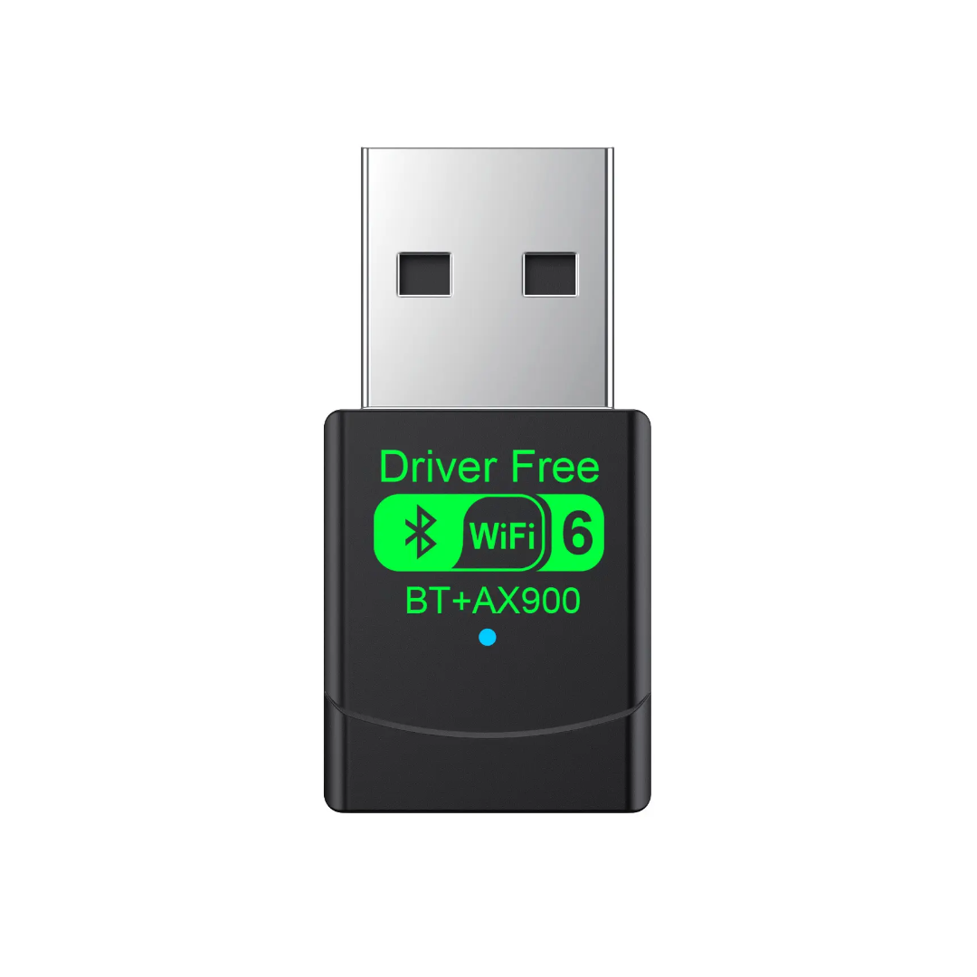 Mini WiFi 6 USB Adapter with Bluetooth 5.4 – AX900 Dual Band Wireless Dongle