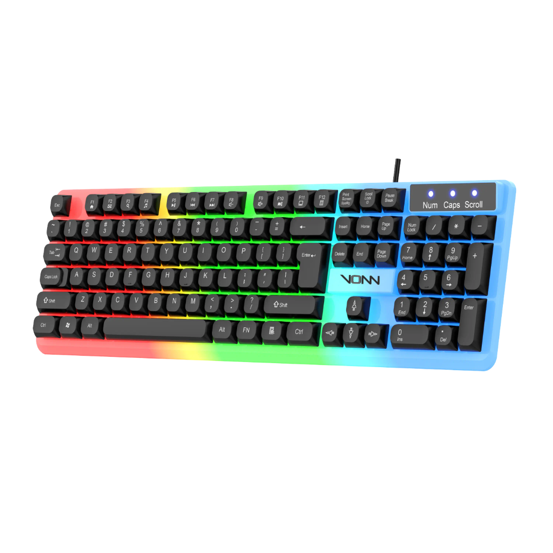 Wired LED Gaming RGB Keyboard & Mouse Combo Set for PC & Laptop